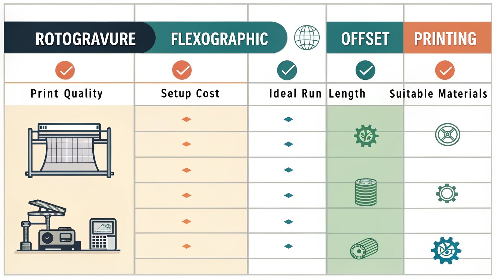 printing technology comparison chart