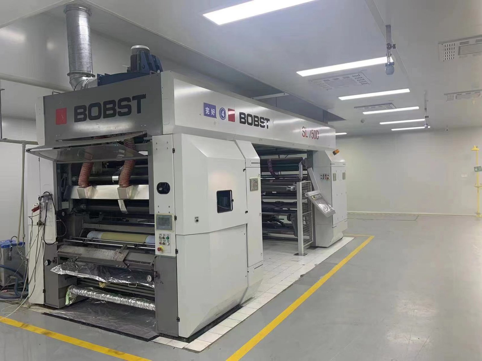 BOBST SL 750D coating and laminating section